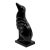Art Deco Style Patinated Cast Metal Howling Wolf Sculpture For Sale
