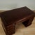 Wood Antique English Double Pedestal Leather Top Desk For Sale - Image 7 of 14