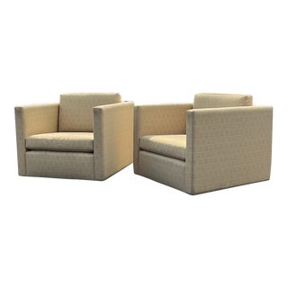 1960s Charles Pfister Knoll Petite Lounge Chairs- a Pair For Sale
