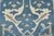 Textile Oushak Runner 2’7” X 9’10” Blue Wool Tribal Hand-Knotted Oriental Rug For Sale - Image 7 of 13