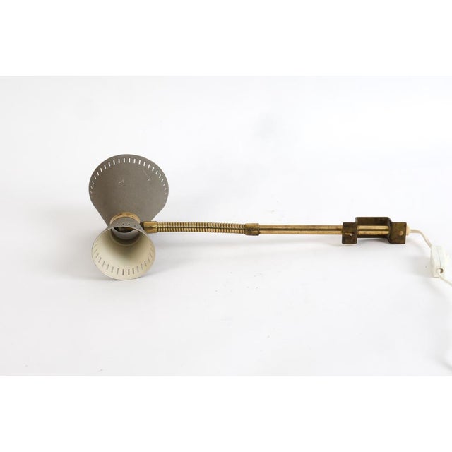 Metal 1950's Swedish Wall or Desk Lamp by Falkenberg Belysning For Sale - Image 7 of 12