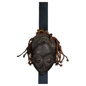 Antique Carved Wood Mask