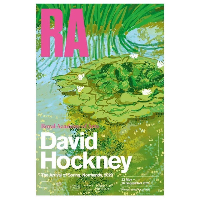 2020s David Hockney, the Arrival of Spring by David Hockney, Four Royal Academy London Posters, For Sale - Image 5 of 5