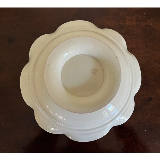Antique 19th Century Wedgwood Creamware Centerpiece Bowl Circa 1879 For Sale - Image 9 of 11