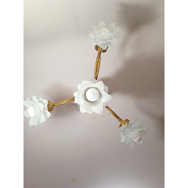 Baroque Vintage Napoleon III Chandelier in Gilt Brass, 1980s For Sale - Image 3 of 16