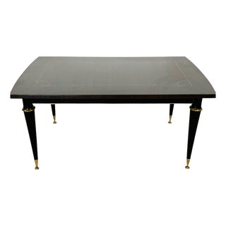 Modern Extendable Dining Table in Maccassar Ebony, 1950s For Sale
