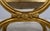 Vintage Gold X Design Upholstered Seat Bench For Sale - Image 9 of 12