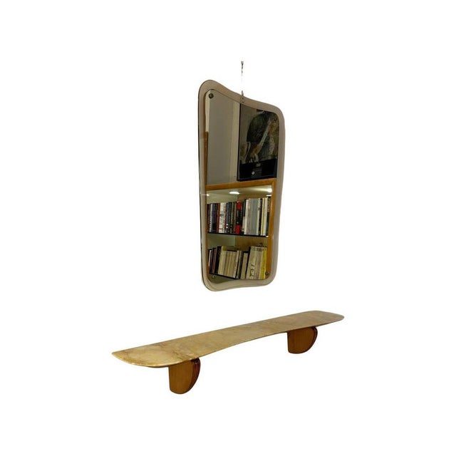 Italian Art Deco Console Table and Mirror by Paolo Buffa, 1940s, Set of 2 For Sale - Image 17 of 17