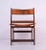 Spanish Rationalist Style Chair in Wood and Leather For Sale - Image 6 of 11