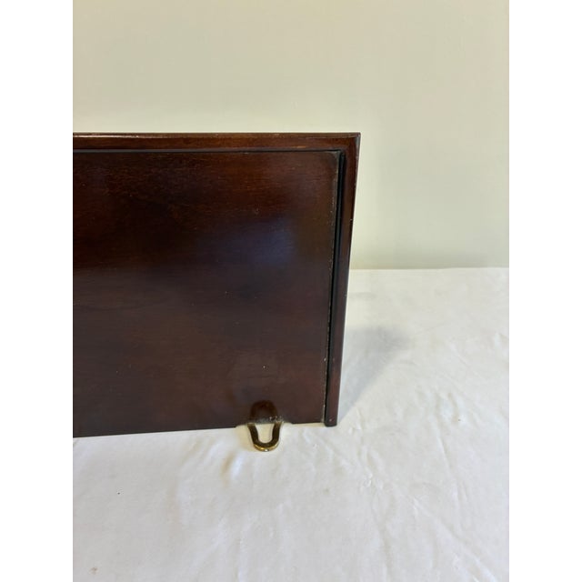 Vintage Bombay Company Mahogany Wall Display Shelf With Curved Support Bracket For Sale - Image 9 of 13