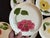 Mid 20th Century Stetson Hand Painted Plates Set of 8 for Dessert, Salad, Bread, or Hor'dourves For Sale - Image 14 of 18