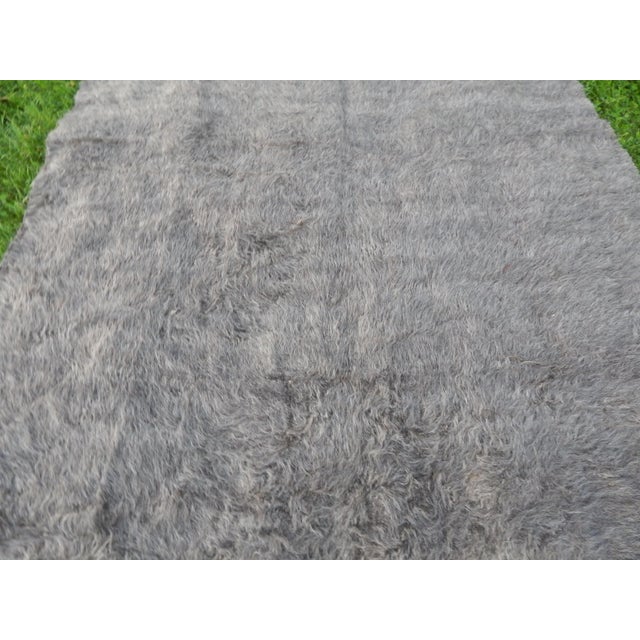 Gray Turkish Siirt Kilim Rug 4'4'' X 6'6'' For Sale - Image 8 of 11