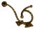 Antique Early 20th Century Bronze Wall Hook, Italy For Sale