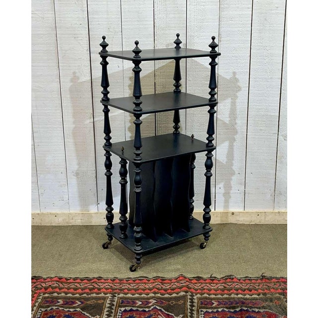 Blackened Wood Music Stand, Late 19th Century For Sale - Image 4 of 8