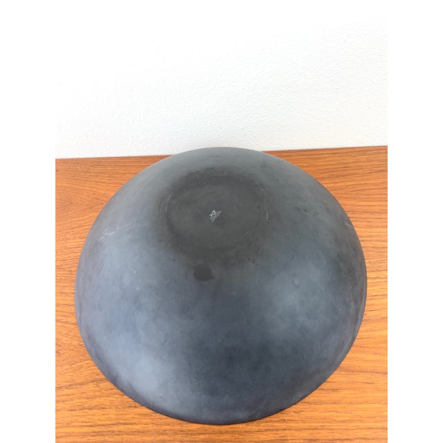 Vintage 1950s Krenit Denmark Large 15" Orange Enameled Bowl For Sale - Image 9 of 10