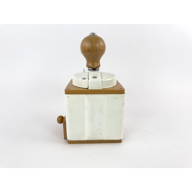 Vintage French Peugeot Frères Coffee Grinder With Original Box – Mid-20th Century For Sale - Image 4 of 16