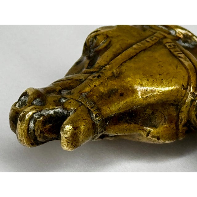 Georgian Equestrian Horse Head Armorial Desk Seal c.1770–1800 For Sale - Image 6 of 10
