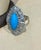 Vintage Natural Marquise Sleeping Beauty Ring Turquoise With Diamonds, Platinum For Sale - Image 11 of 18