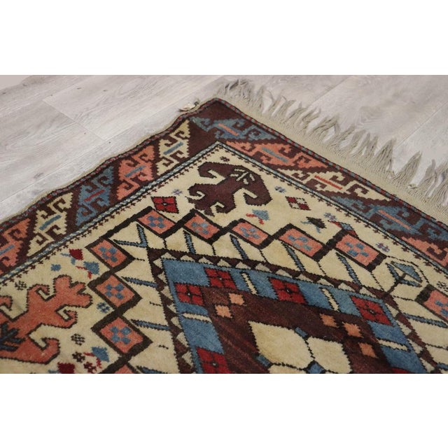 Vintage Turkish Yagcibedir Rug, 1950s For Sale - Image 9 of 15