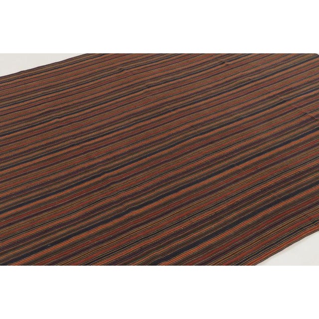 This vintage 8x8 tribal Palas Bidjar Kilim is a new addition to Rug & Kilim’s mid-century curations. Handwoven in wool, it...