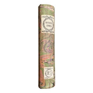 Italian Decorative Book Box with Marbled Paper Spine For Sale