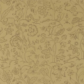 Morris & Co Middlemore Wallpaper in Antique Gold For Sale