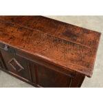 French 19th Century Solid Oak Coffer For Sale - Image 9 of 13