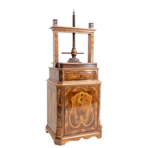 Linen Press with Spindle, 1700s