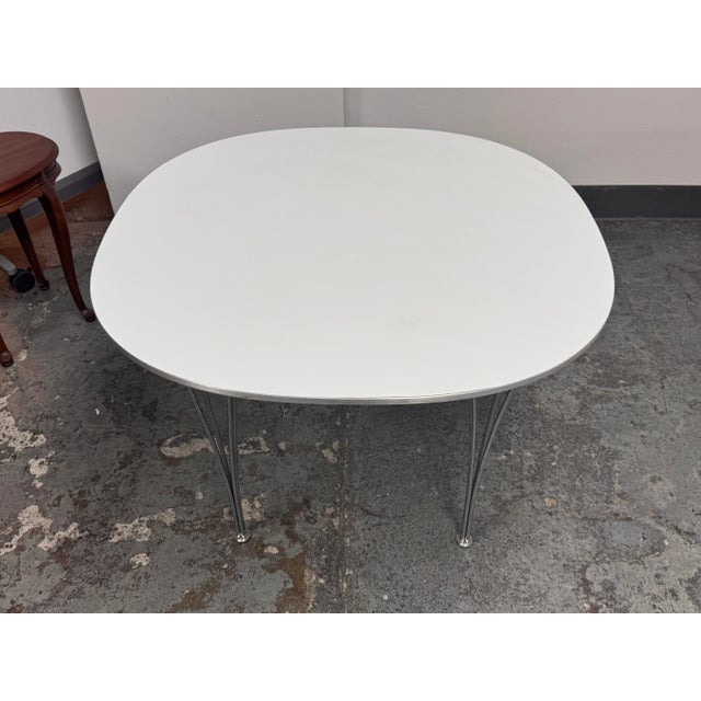 Piet Hein & Bruno Mathsson for Fritz Hansen Supercircular Dining Table For Sale - Image 11 of 12