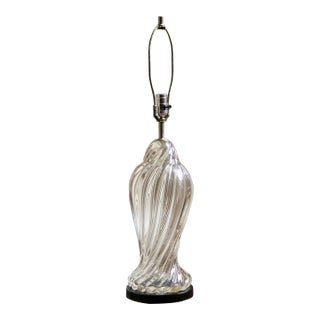 Mid-20th Century Murano Style Handblown Glass Table Lamp For Sale