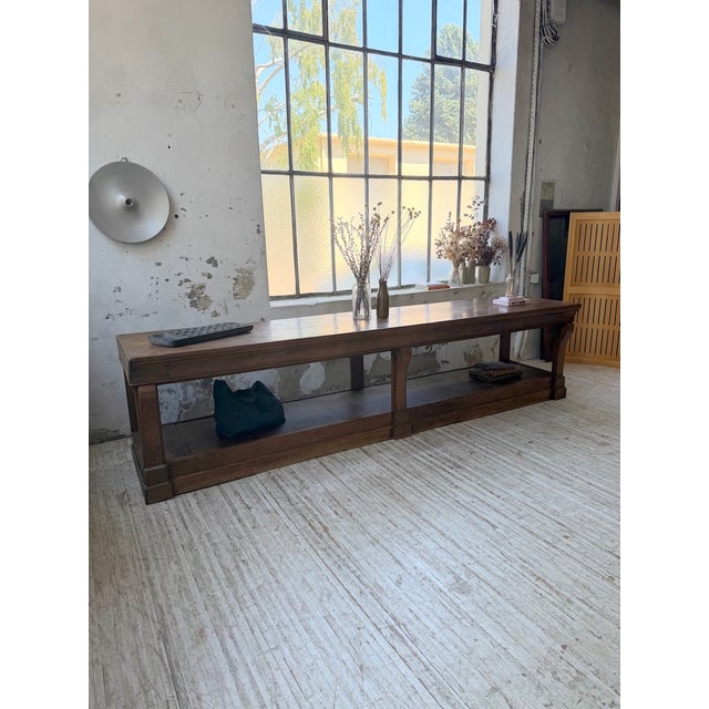 Brown Glovemakers Drapers Table in Oak, 1900 For Sale - Image 8 of 18
