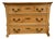 English Mid 19th Century Pine Serpentine Chest of Drawers With Hand Cut Dovetails, Circa 1860 For Sale