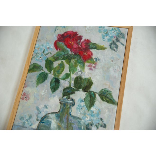 :: "Geranium" oil painting by Chappaqua, NY artist Grace B. Keogh. The colors and details in this floral piece are...