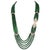 300 Carat 5-Strand Emerald Necklace with 4.8 Carat Diamond & Enamel in 14k Gold For Sale - Image 15 of 18