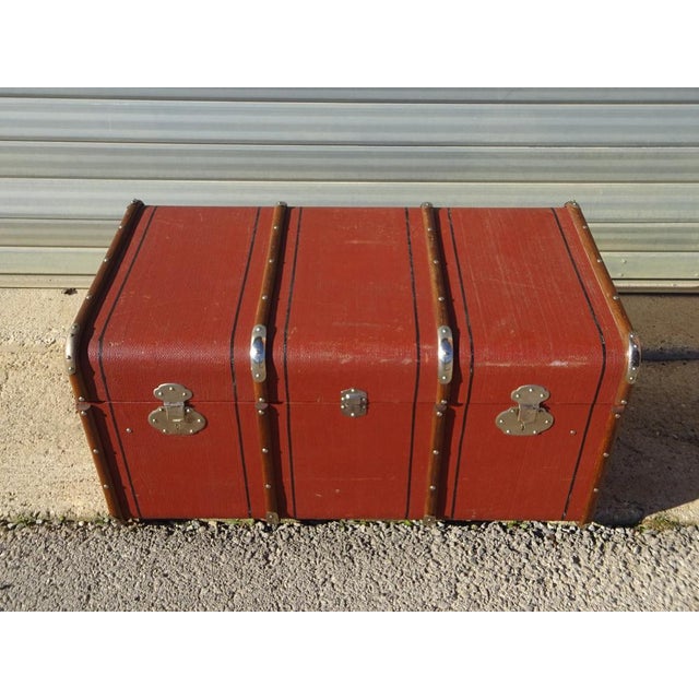 Early 20th Century Cabin Trunk, 1930s For Sale - Image 11 of 18