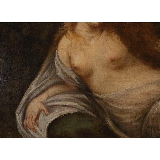 Federico Cervelli, Venus with Three Putti, Nude, 1680, Oil on Canvas For Sale - Image 6 of 14