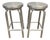 Crate & Barrel Swivel Bar Stools, Pair For Sale