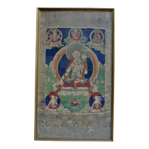 Antique Tibetan Tanka White Tara 18th