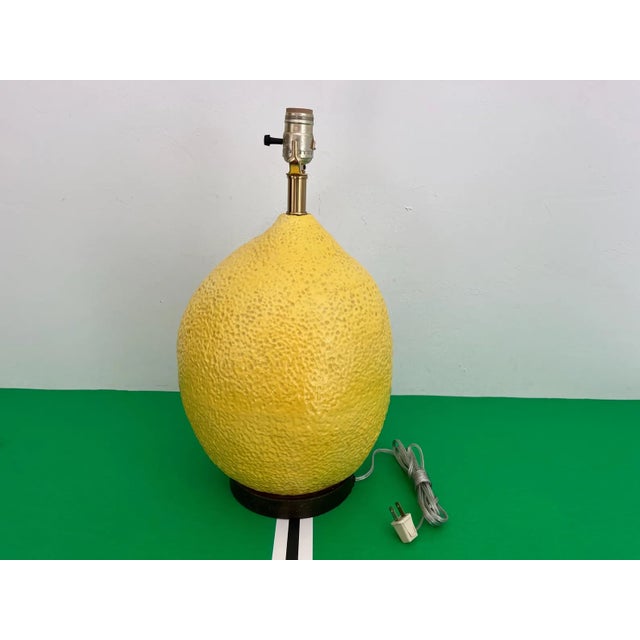 Oversize Lemon Lamp by Hanson & Shade, C1970 For Sale - Image 11 of 18
