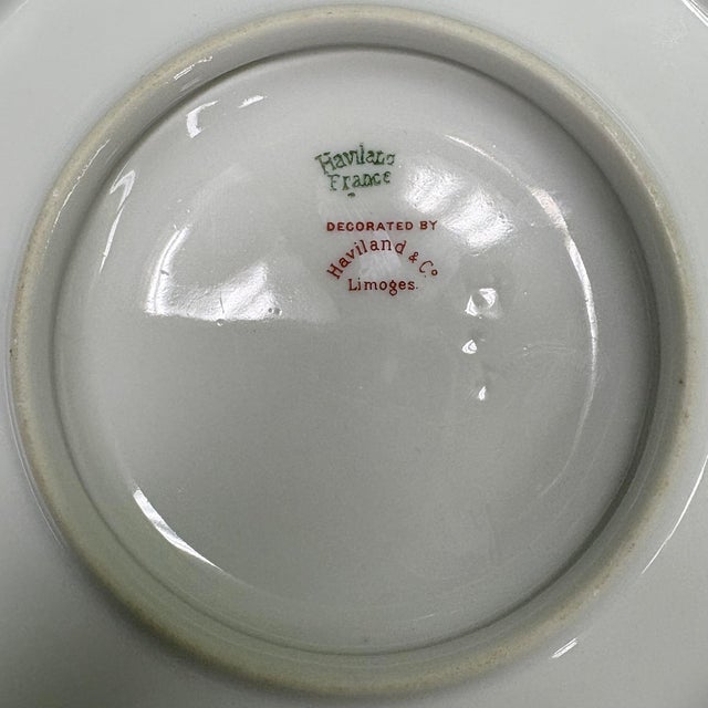 Gravy Boat with Attached Underplate Schleiger 432 by HAVILAND Crafted In France / Limoges Hand Wash 8 in wide x 3 in tall