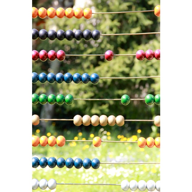 Mid-Century Standing School Abacus, Italy, 1930s For Sale - Image 6 of 14