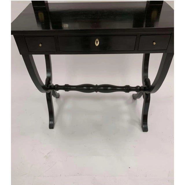 Antique Swedish Ebonised Dressing Table For Sale - Image 5 of 11