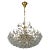 Seven Light Crystal Glass and Gilt Brass Chandelier, Germany, 1970s For Sale