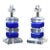 Pair of Blue and Lucite Table Lamps For Sale