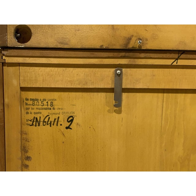 Vintage Georgian Style Cherry Wood China Cabinet For Sale - Image 10 of 12