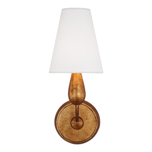 Thomas O'Brien by Visual Comfort Studio Ziba 1-Light Sconce in Antique Gild Gold