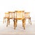 Honey Walnut Café Chairs, Set of 4 For Sale - Image 11 of 11