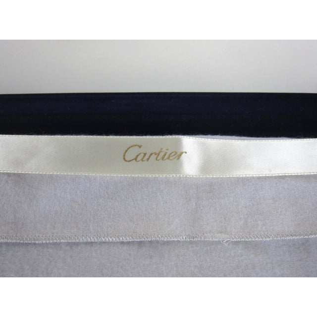 Silver Cartier Polished Pewter Silver Tray With Original Red Presentation Box For Sale - Image 8 of 9