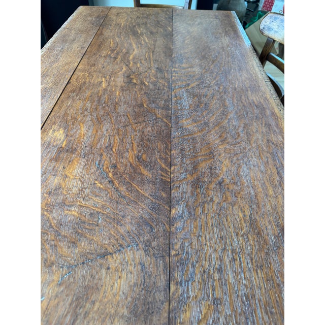 Wood Late 19th Century Hand-Carved Oak Refectory Table With Barley Twist Legs – Professionally Conserved For Sale - Image 7 of 17