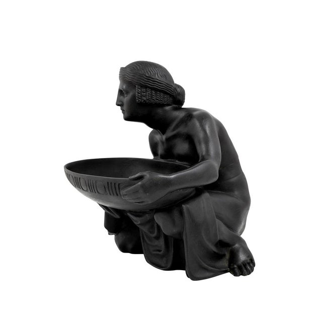 Austrian Art Nouveau Patinated Bronze Sculpture by Gustav Gurschner for K.K. Kunst-Erzgiesserei, 1904 For Sale - Image 4 of 7